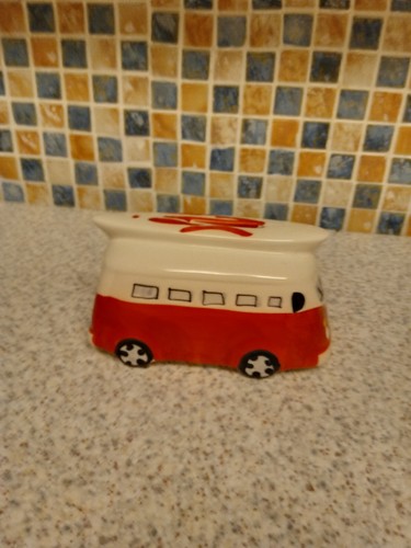 Vintage red white - red, vw