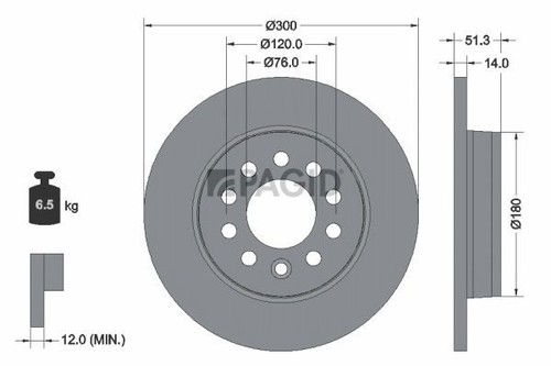 Pagid 56452 brake disc - pagid, rear