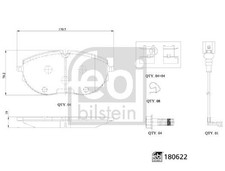 180622 BRAKE PAD SET, DISC